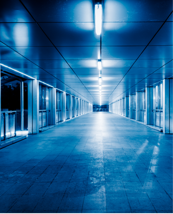 미래 지향적인 통로 이미지